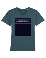 i give myself permission to relax2 Tricou mânecă scurtă guler V Bărbat Presenter