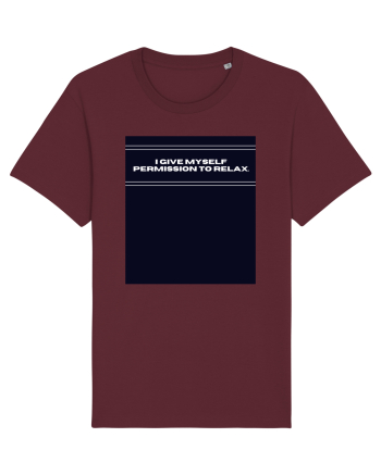 i give myself permission to relax2 Burgundy
