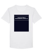 i give myself permission to relax2 Tricou mânecă scurtă guler larg Bărbat Skater