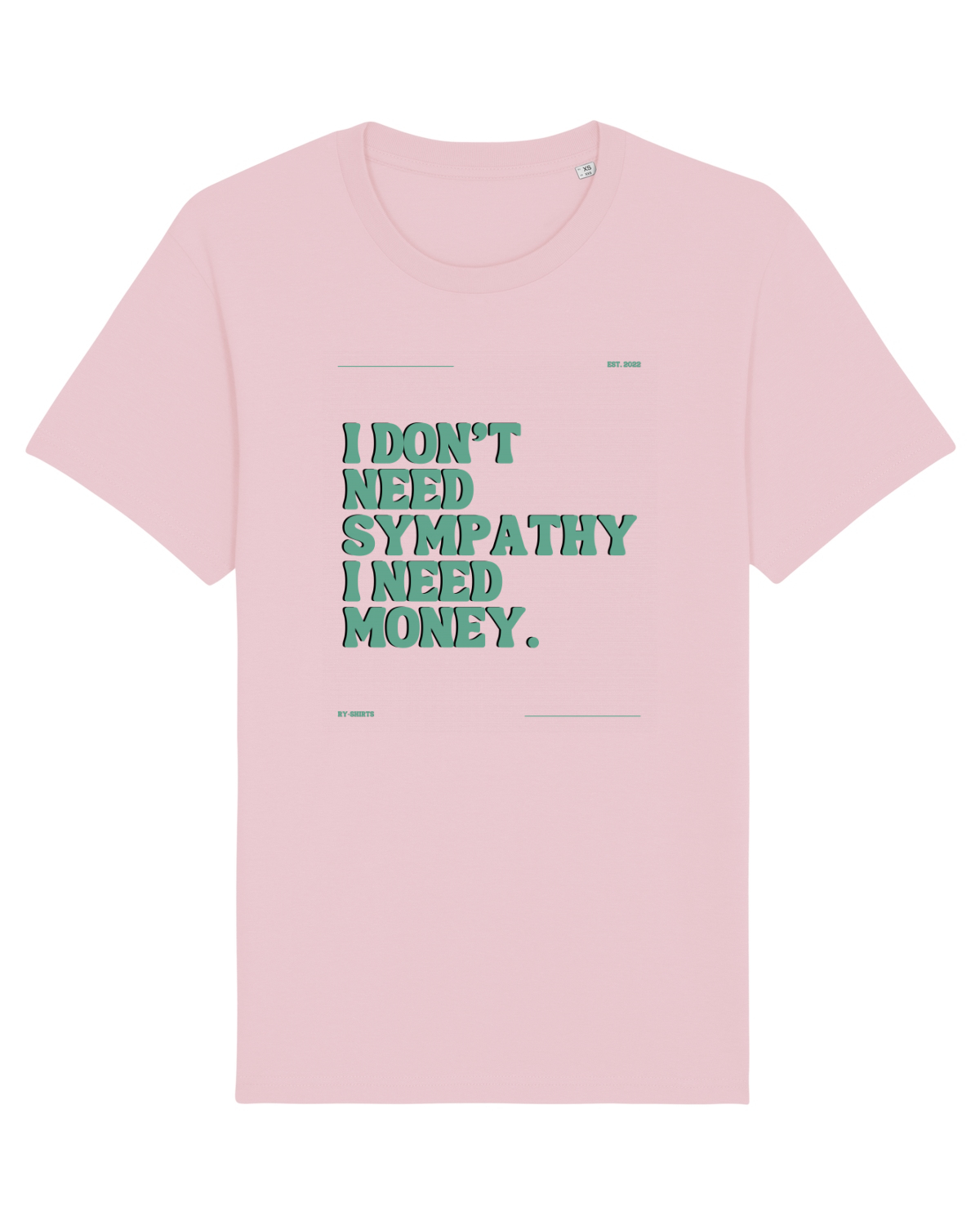 Tricou mânecă scurtă Unisex Rocker Cotton Pink