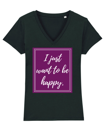 i just want to be happy6 Black