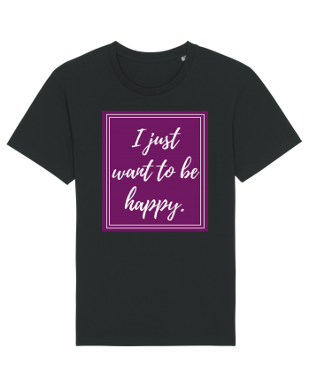 i just want to be happy6 Black