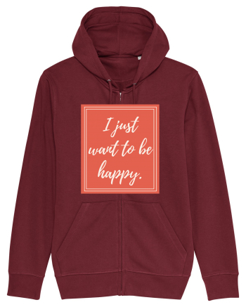 i just want to be happy7 Burgundy