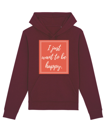 i just want to be happy7 Burgundy