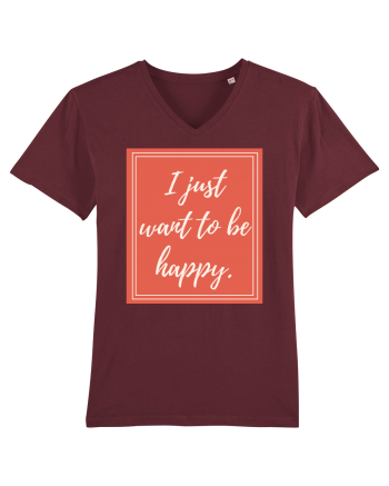 i just want to be happy7 Burgundy