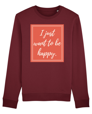 i just want to be happy7 Burgundy