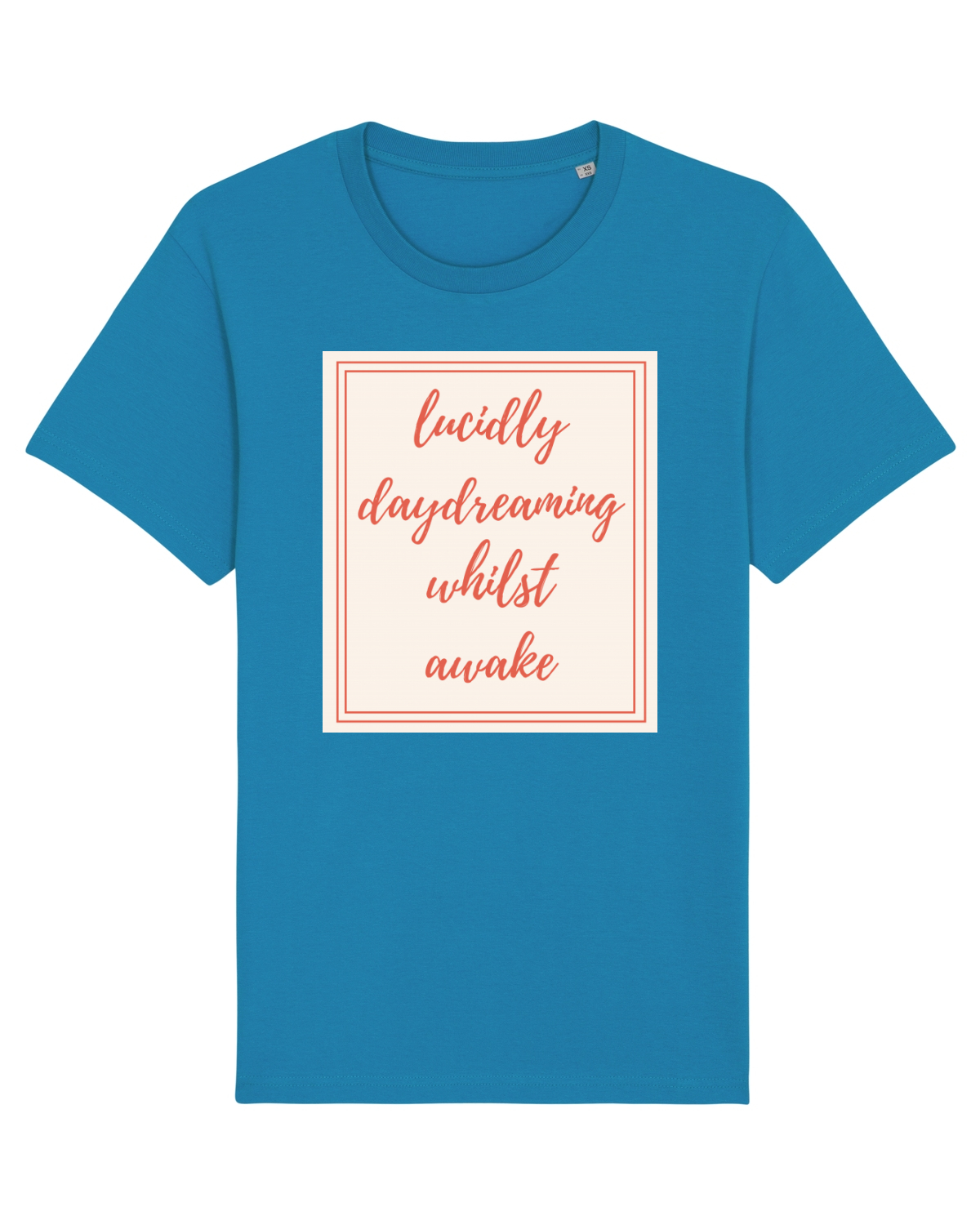 Tricou mânecă scurtă Unisex Rocker Azur