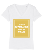 lucicly daydreaming whilst awake7 Tricou mânecă scurtă guler V Damă Evoker