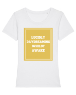 lucicly daydreaming whilst awake7 Tricou mânecă scurtă guler larg fitted Damă Expresser