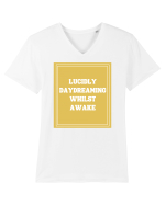 lucicly daydreaming whilst awake7 Tricou mânecă scurtă guler V Bărbat Presenter