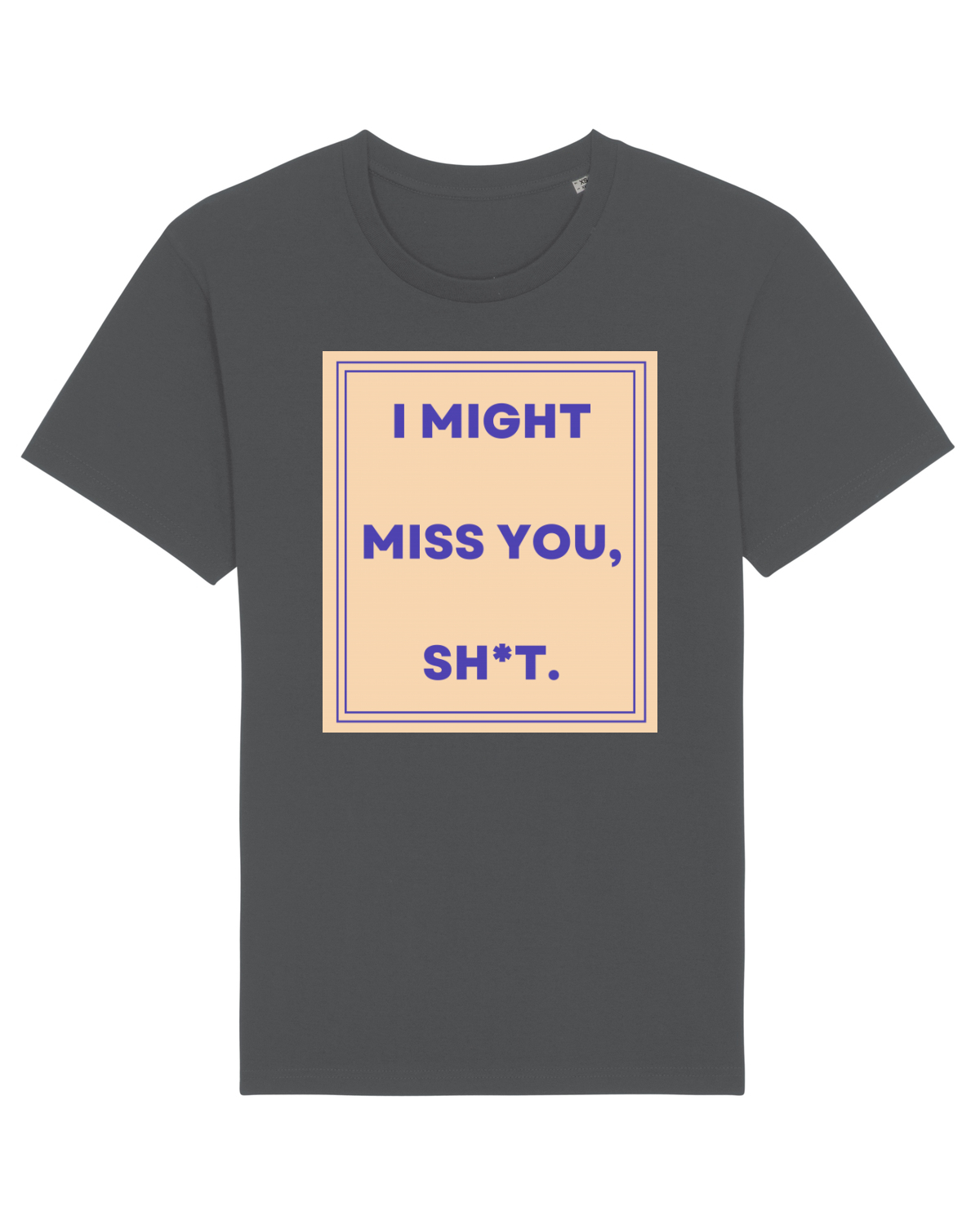 Tricou mânecă scurtă Unisex Rocker Anthracite