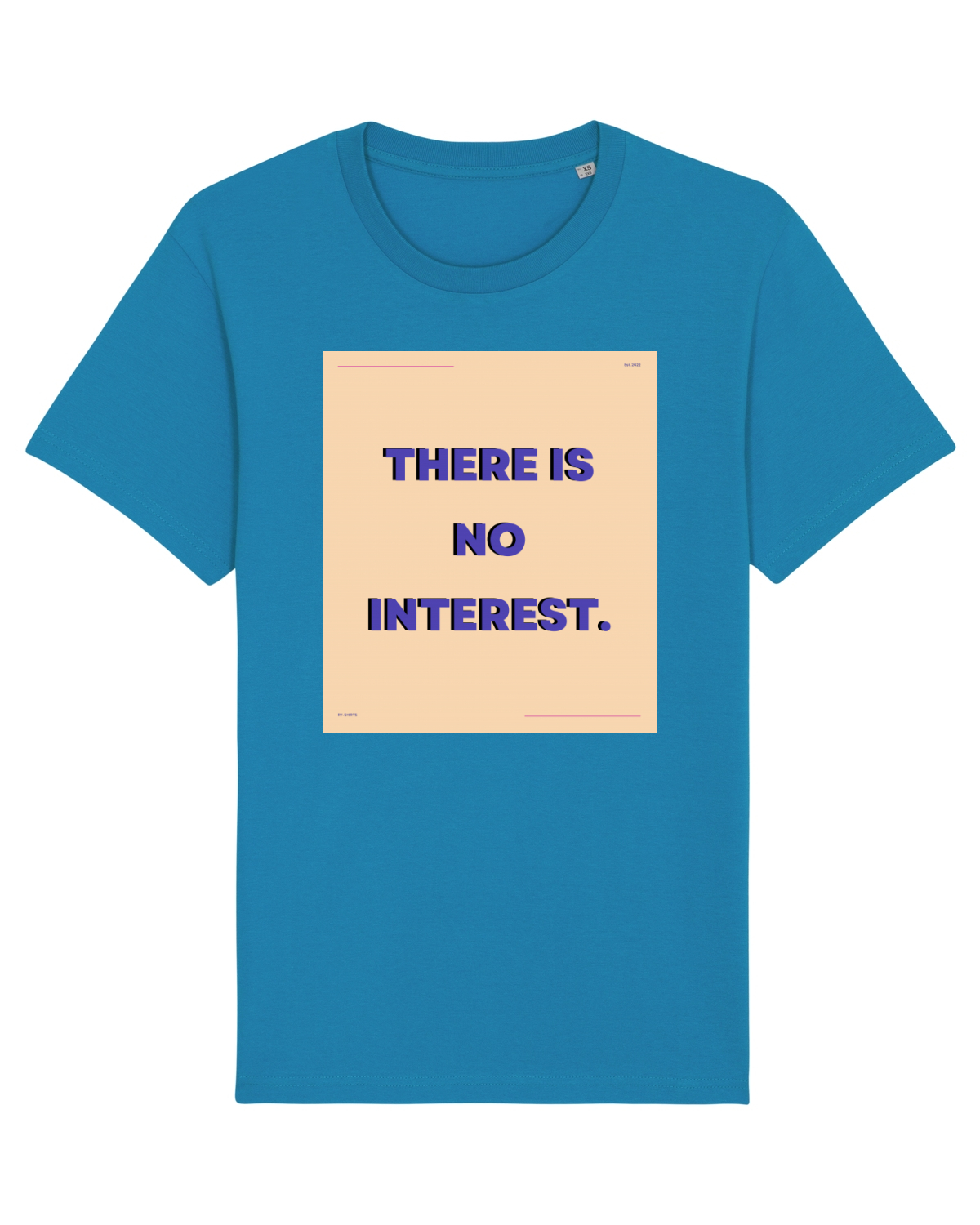 Tricou mânecă scurtă Unisex Rocker Azur