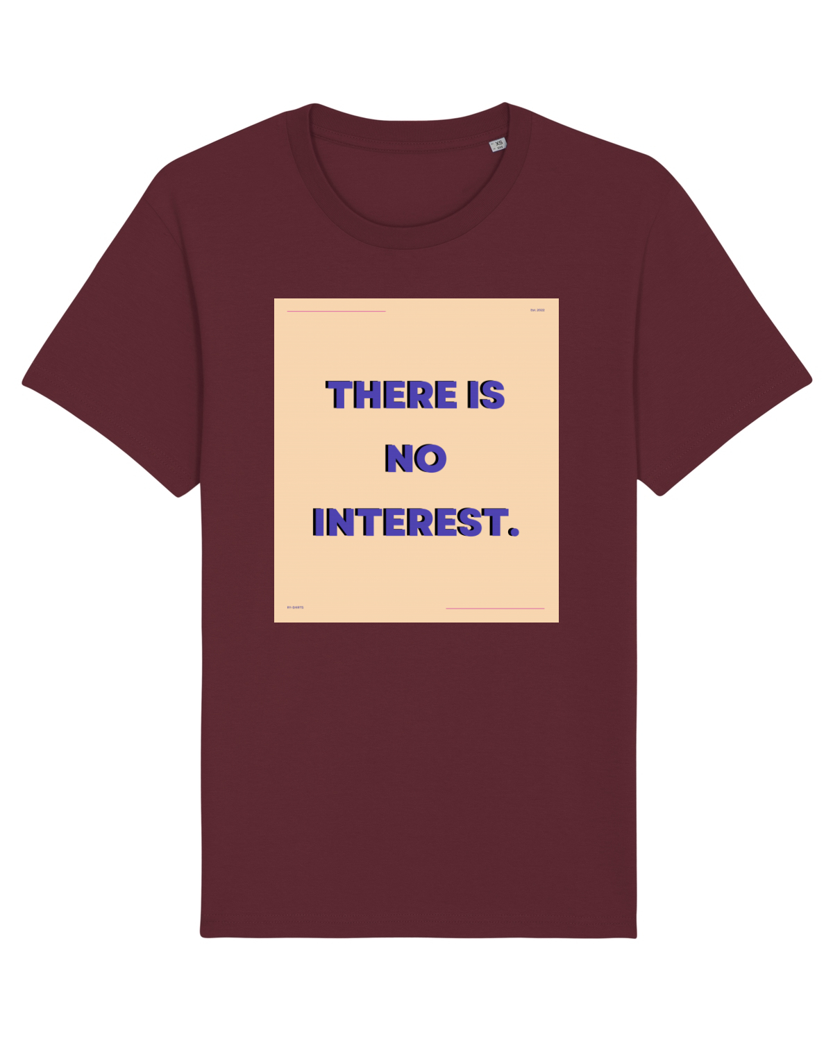 Tricou mânecă scurtă Unisex Rocker Burgundy