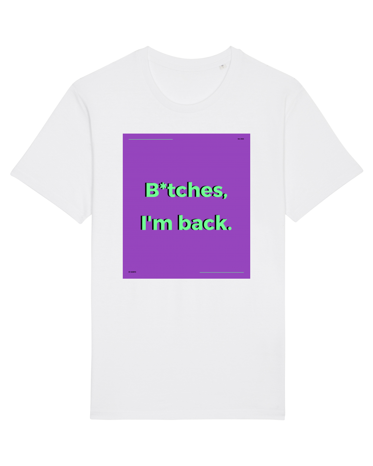 Tricou mânecă scurtă Unisex Rocker White
