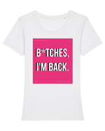 bitches i m back3 Tricou mânecă scurtă guler larg fitted Damă Expresser