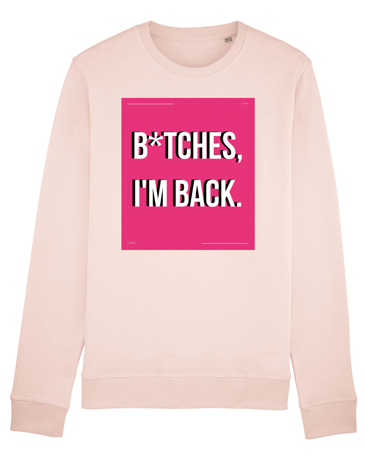 Bluză mânecă lungă Unisex Rise Candy Pink