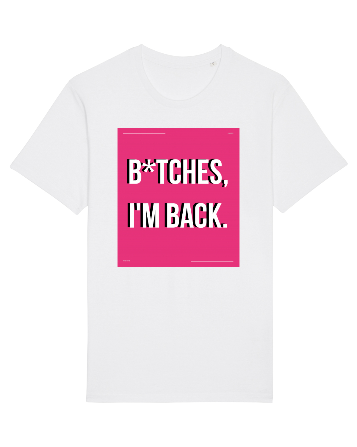 Tricou mânecă scurtă Unisex Rocker White