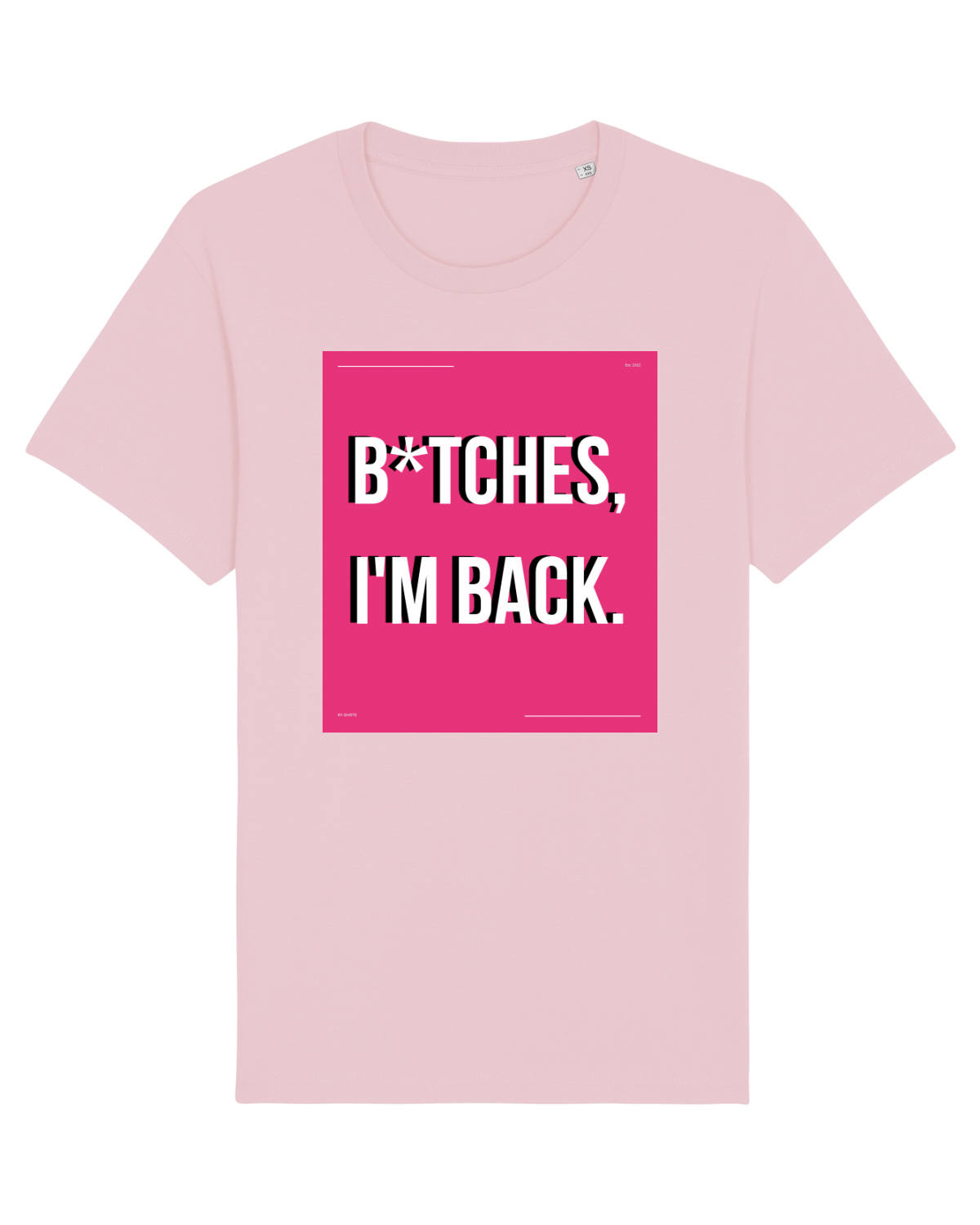 Tricou mânecă scurtă Unisex Rocker Cotton Pink