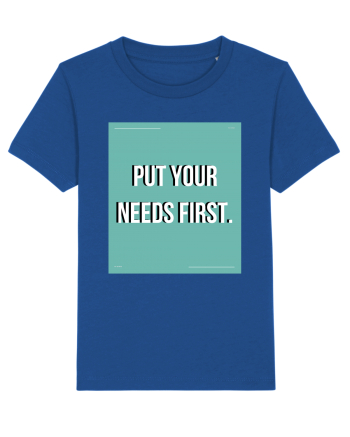 put your needs first2 Majorelle Blue