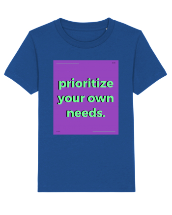 prioritize your own needs Majorelle Blue