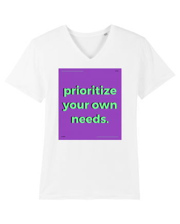 prioritize your own needs White