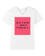 satan not today3 Tricou mânecă scurtă guler V Bărbat Presenter