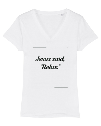 jesus said relax2 White