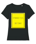 strange flex but okay7 Tricou mânecă scurtă guler larg fitted Damă Expresser