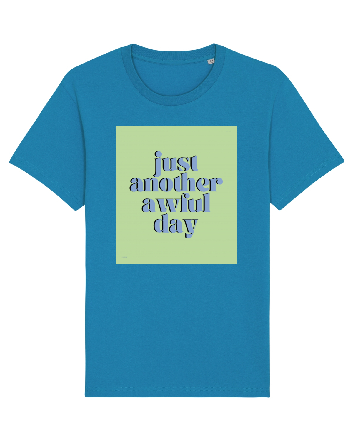 Tricou mânecă scurtă Unisex Rocker Azur