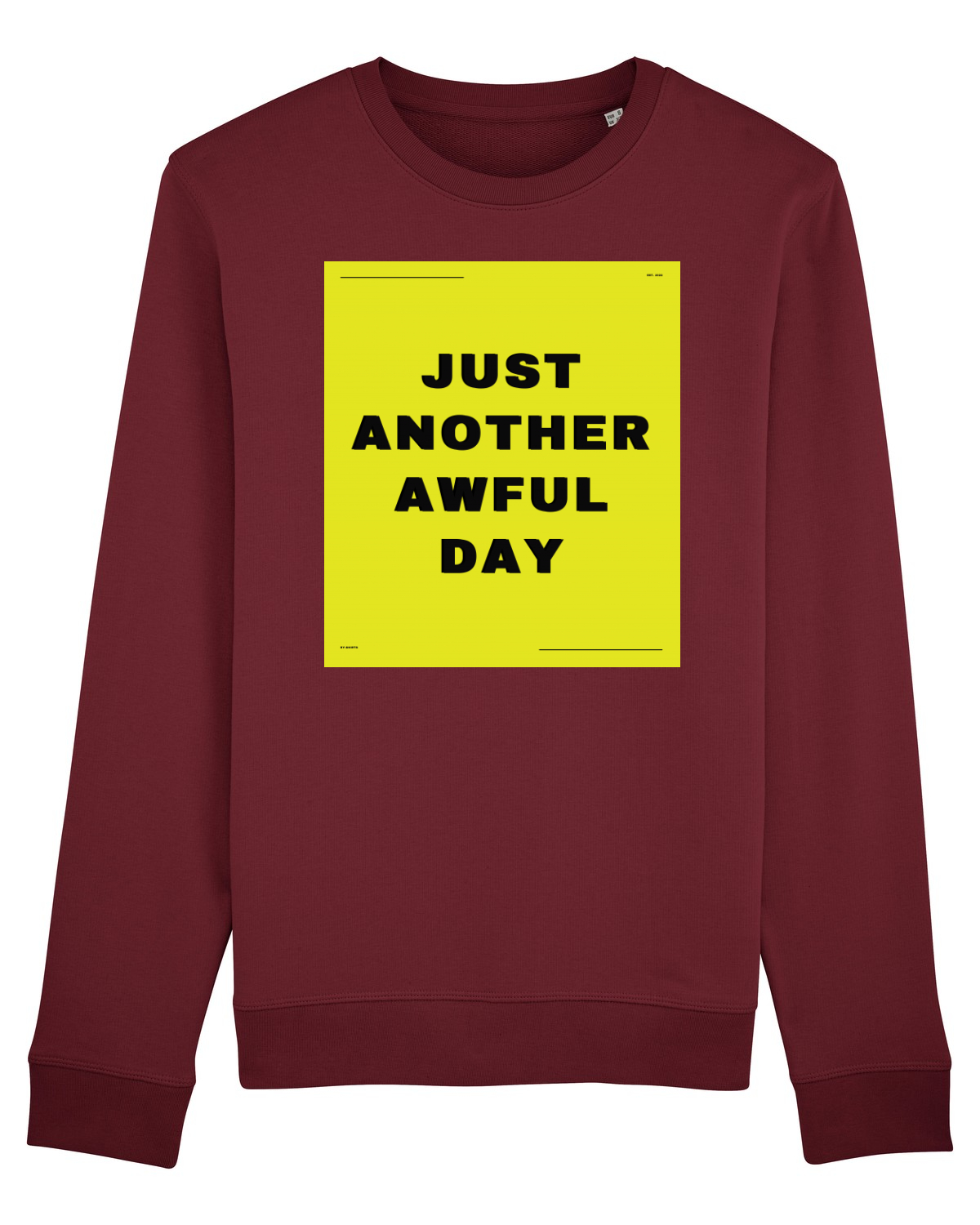 Bluză mânecă lungă Unisex Rise Burgundy