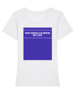 being trapped is an emotion not a fact2 Tricou mânecă scurtă guler larg fitted Damă Expresser
