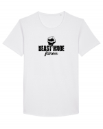 Beast mode fitness Tricou mânecă scurtă guler larg Bărbat Skater