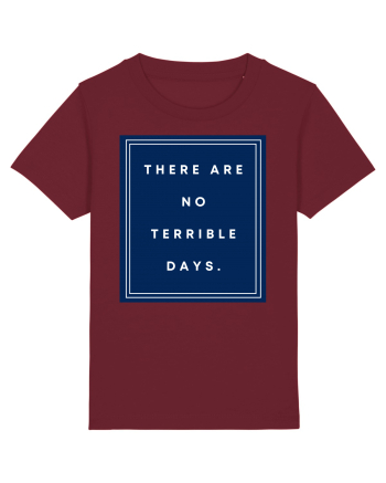 there are no terrible days6 Burgundy