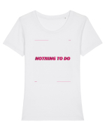 nothing to do3 Tricou mânecă scurtă guler larg fitted Damă Expresser