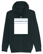 i am filled with love Hanorac cu fermoar Unisex Connector