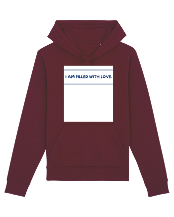 i am filled with love Burgundy
