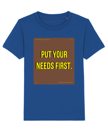 put your needs first4 Majorelle Blue