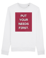 put your needs first5 Bluză mânecă lungă Unisex Rise