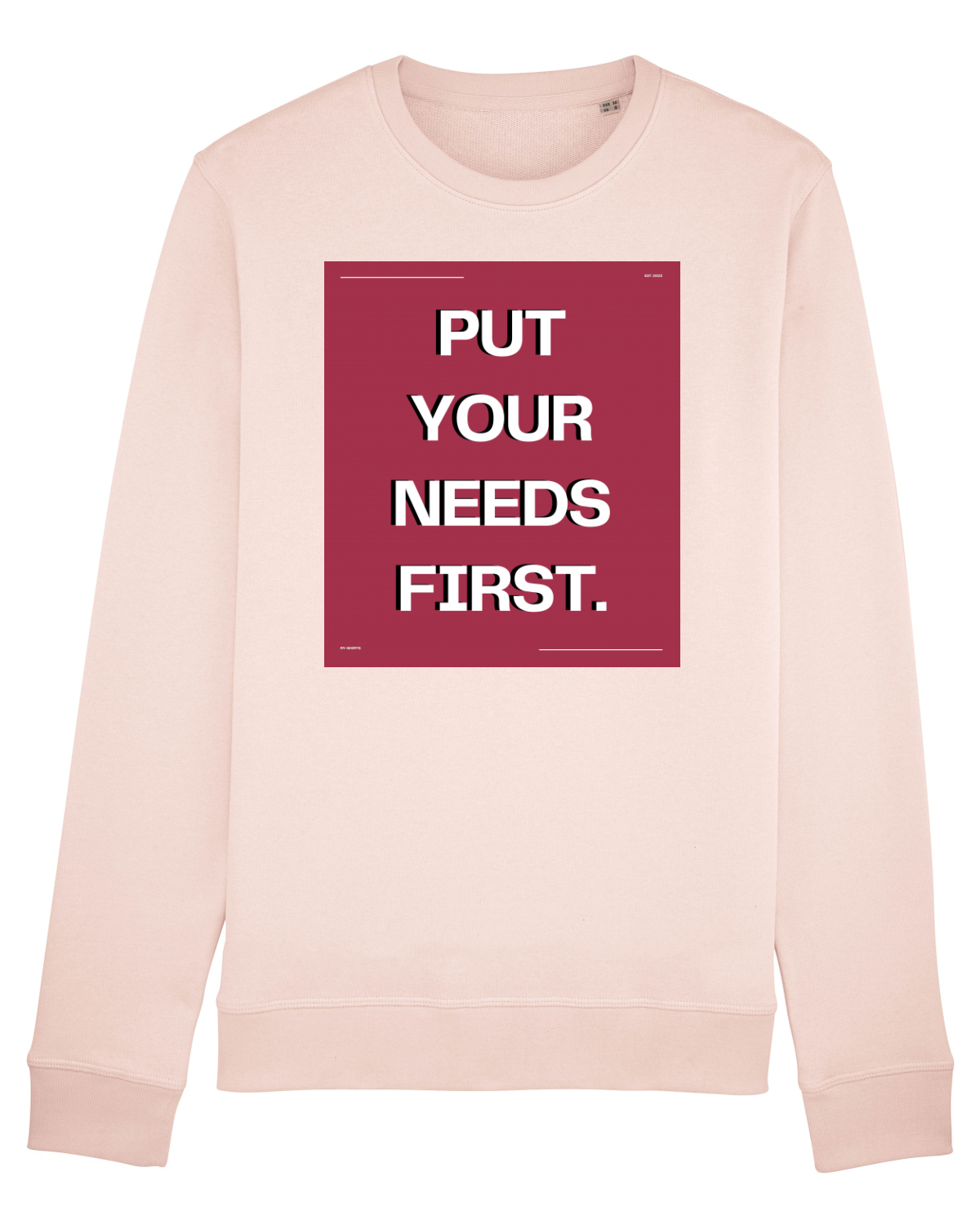 Bluză mânecă lungă Unisex Rise Candy Pink