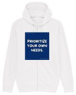 prioritize your own needs4 Hanorac cu fermoar Unisex Connector