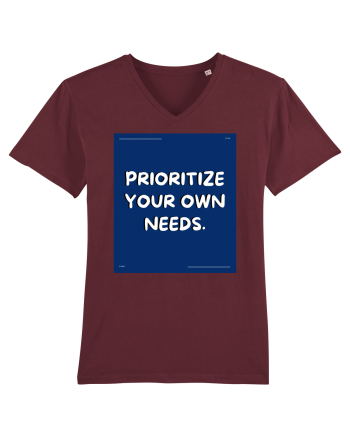 prioritize your own needs4 Burgundy