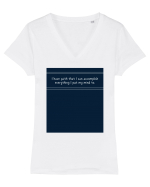 i have faith that i can accomplish everything2 Tricou mânecă scurtă guler V Damă Evoker