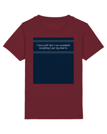 i have faith that i can accomplish everything2 Burgundy
