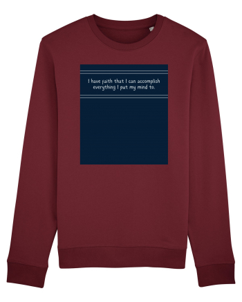 i have faith that i can accomplish everything2 Burgundy