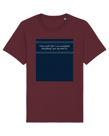 i have faith that i can accomplish everything2 Burgundy