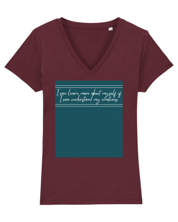 ii can learn more about myself if i can understand my emotions Burgundy