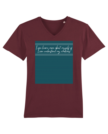 ii can learn more about myself if i can understand my emotions Burgundy
