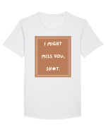 i might miss you shit4 Tricou mânecă scurtă guler larg Bărbat Skater