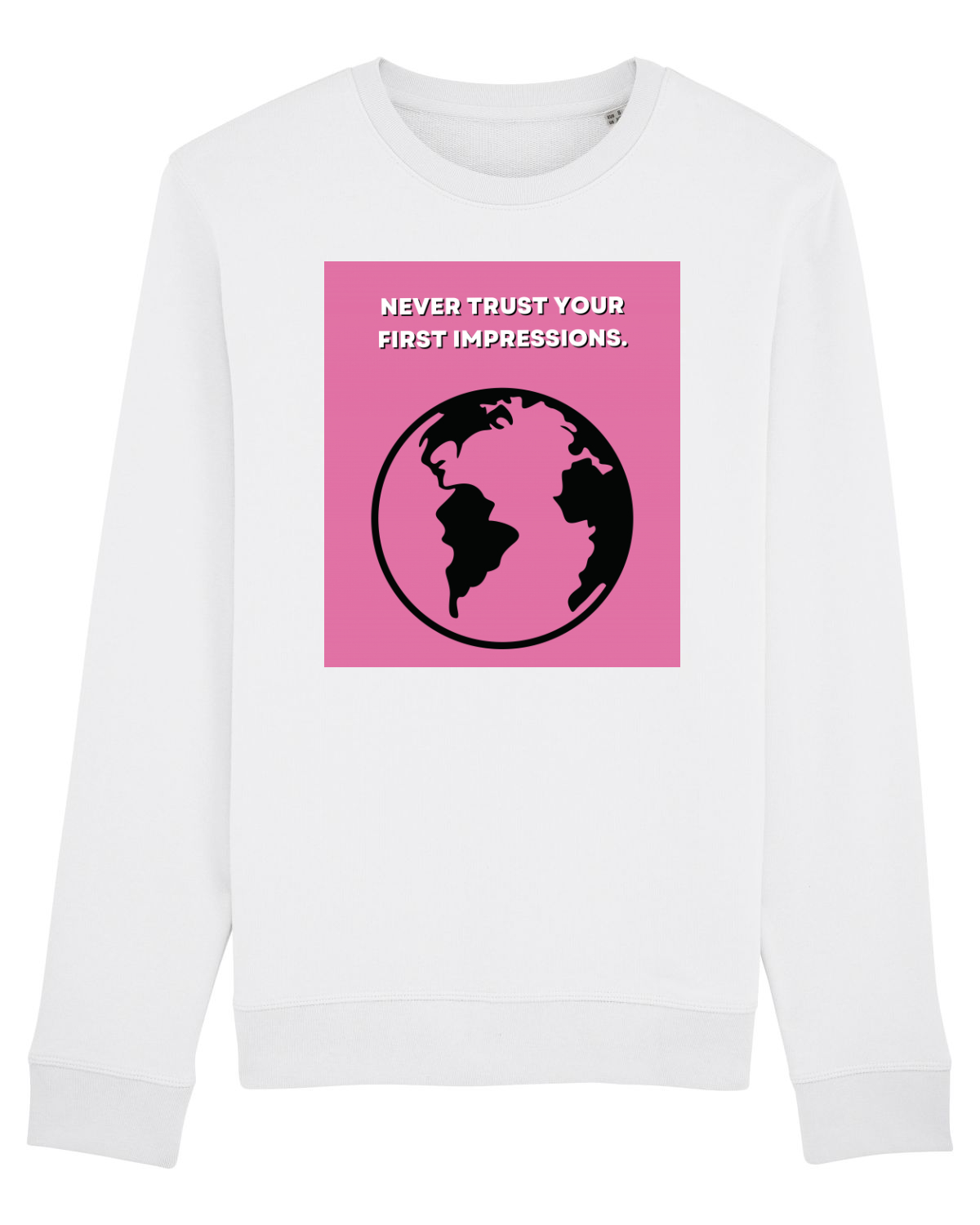 Bluză mânecă lungă Unisex Rise White