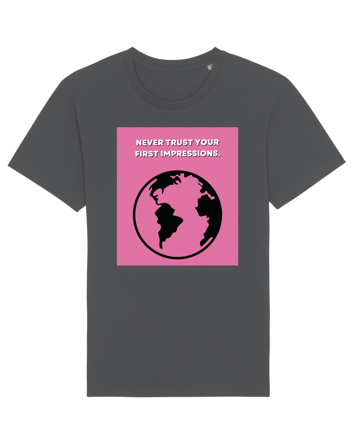 Tricou mânecă scurtă Unisex Rocker Anthracite